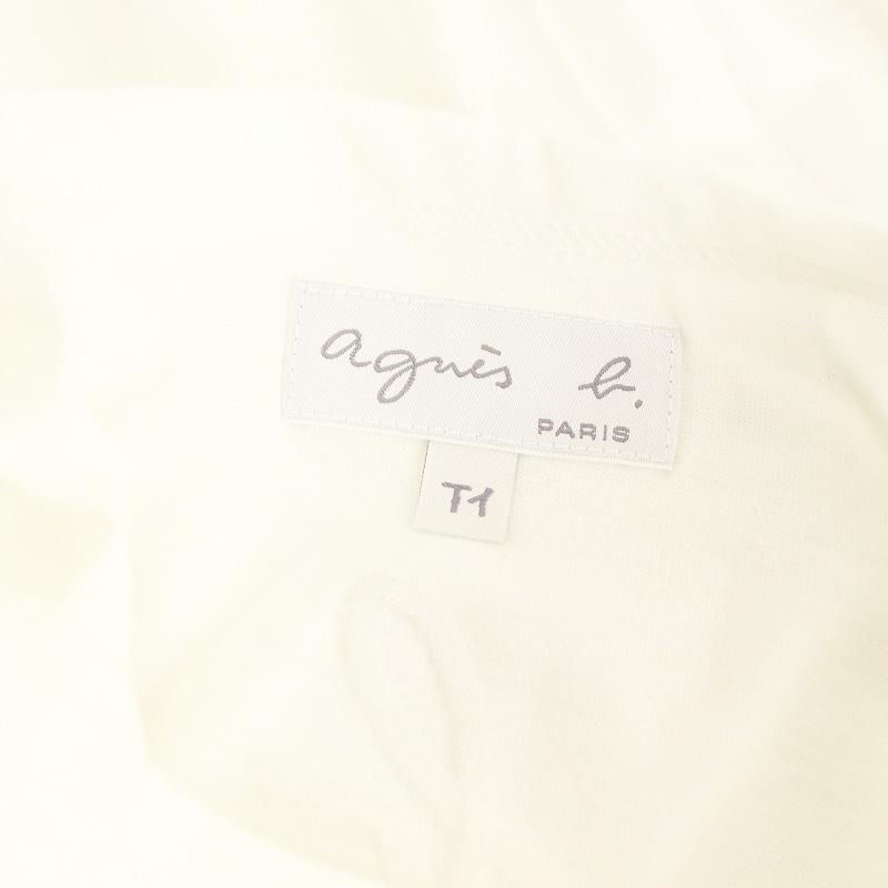agnes b. アニエスベー トカゲ ロゴ 刺繍 半袖 Tシャツ
