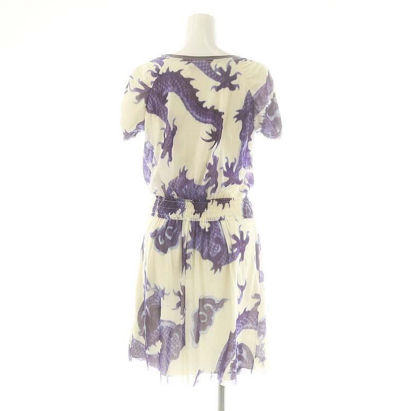 ヴィヴィアンタム　ワンピースミニ　パワーネット ヴィヴィアンタム VIVIENNE TAM 総柄 パワーネット 半袖 ワンピース