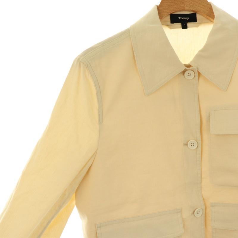 セオリー Theory 25SS GOOD CRUNCH W CASUAL LS JKT ステンカラー  