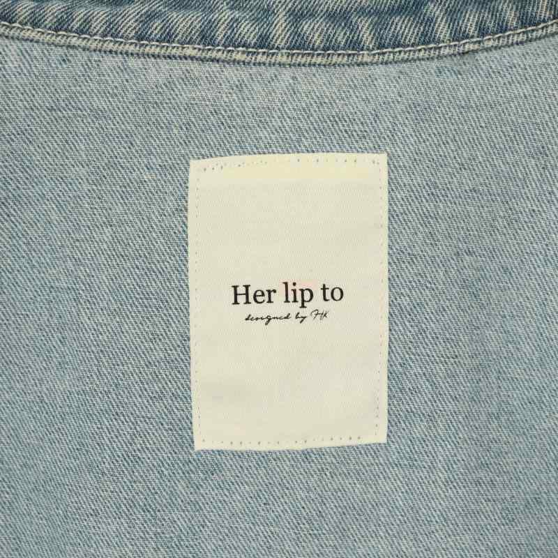 ハーリップトゥ Herlipto 23SS Everyday Denim Jacket ジャケット G