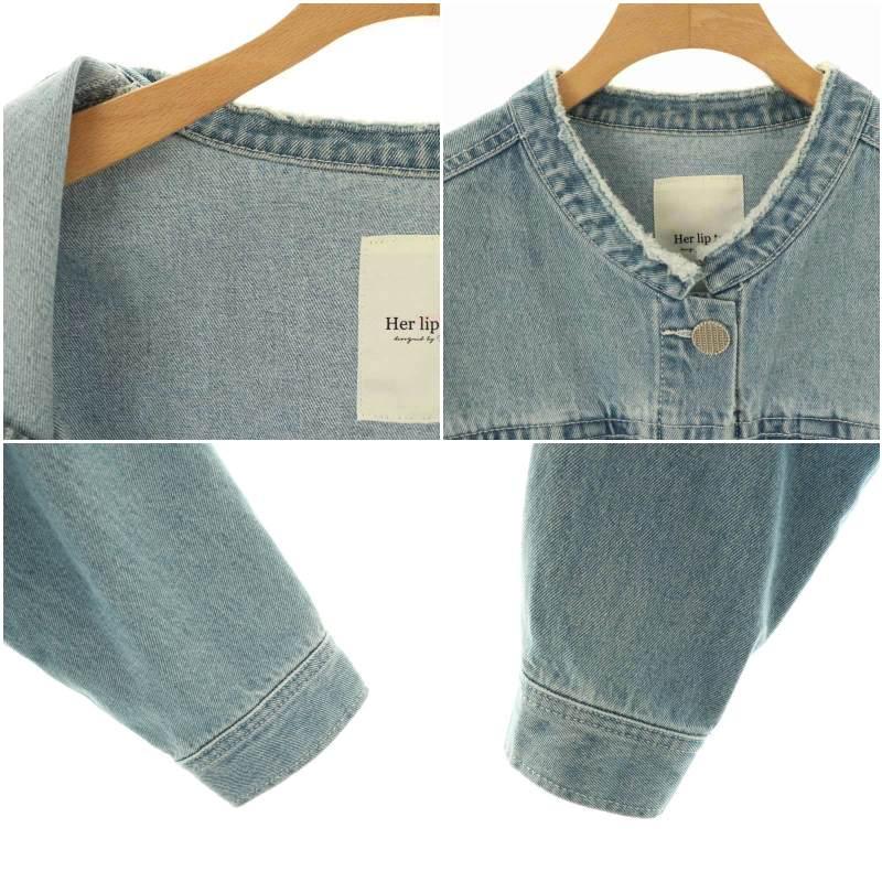 ハーリップトゥ Herlipto 23SS Everyday Denim Jacket ジャケット G