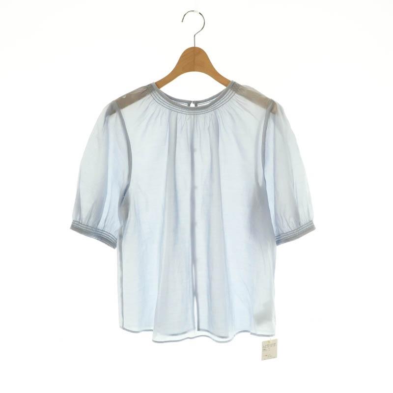 未使用品 ノーリーズ Nolley's 24SS 2WAYソフトオーガンジー5分袖