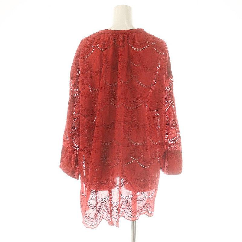 ヌキテパ NE QUITTEZ PAS! 23SS Cotton Voile Dot Hemla Blouse  