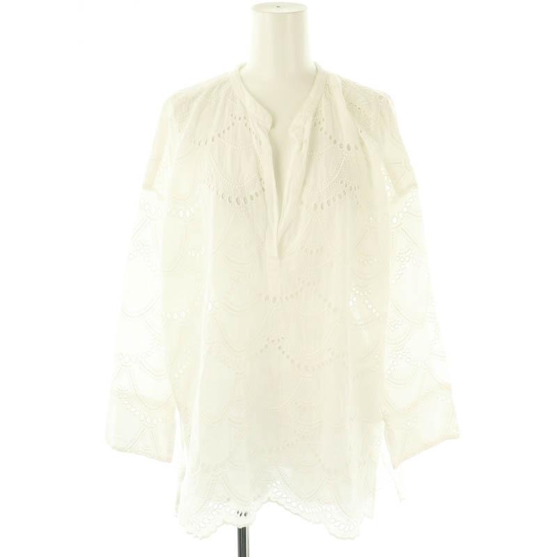 ヌキテパ NE QUITTEZ PAS! 23SS Cotton Voile Dot Hemla Blouse  