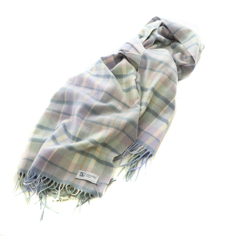 未使用品 ジョンストンズオブエルガン Johnstons of Elgin ストール