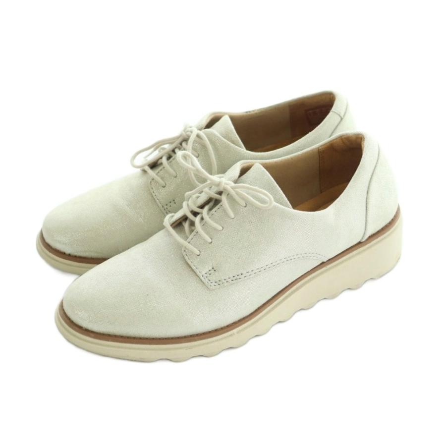 Clarks（クラークス） レースアップシューズ 厚底 ウェッジソール US6 