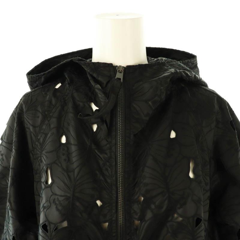 レッド ヴァレンティノ RED VALENTINO カットワークフラワー刺繍ジップ