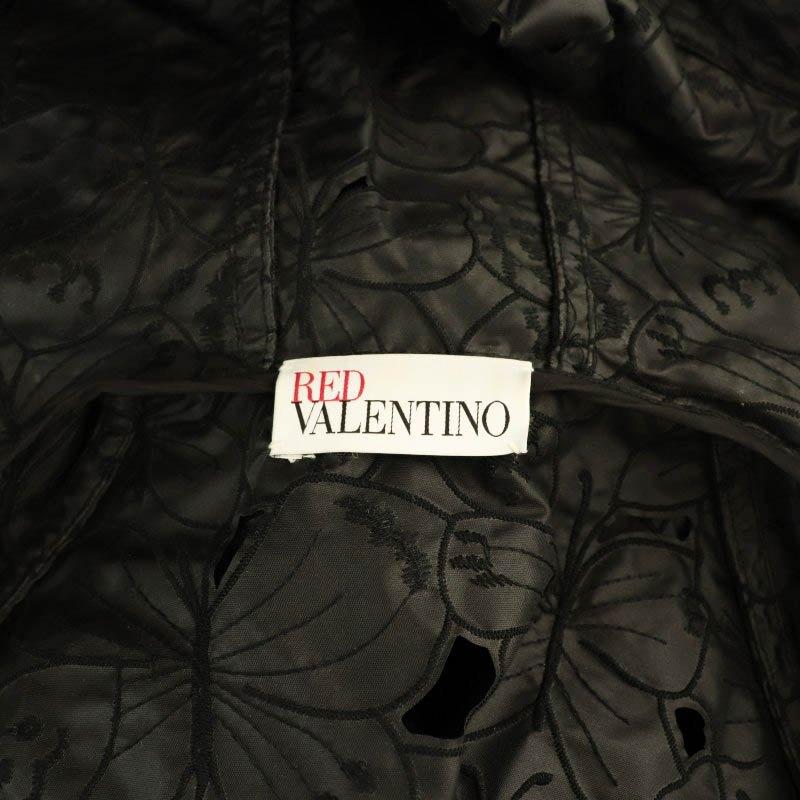レッド ヴァレンティノ RED VALENTINO カットワークフラワー刺繍ジップ