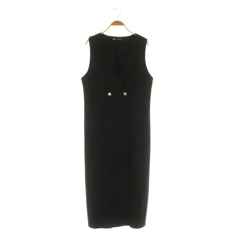 ZARA ザラ ノースリーブ ダブルブレスト フェイクスエード