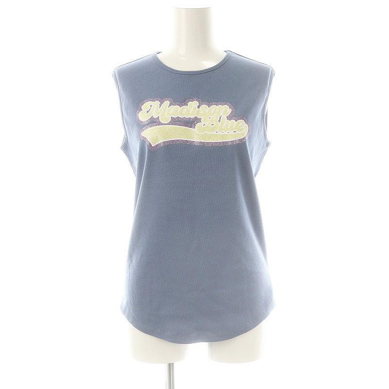 MADISONBLUE - マディソンブルー 24SS GLITTER LOGO TANK タンクトップ マディソンブルー MADISONBLUE 24SS GLITTER LOGO TANK タンクトップ