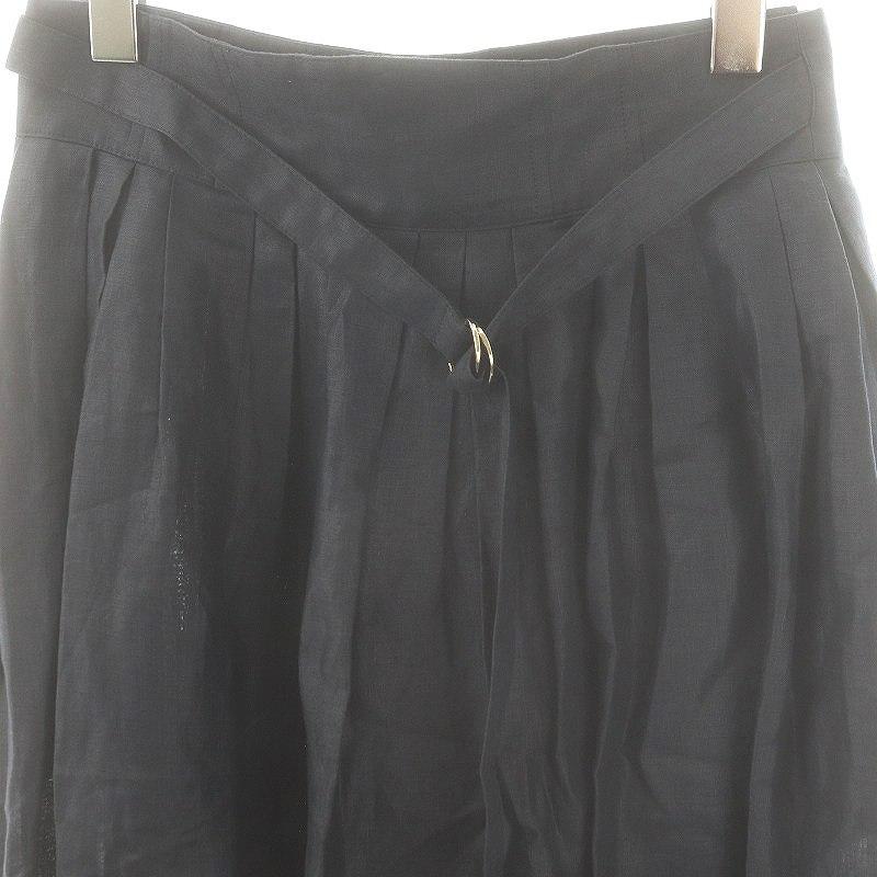 24SS エブール ebure リネンシルクチェックラップ風オーガンジースカート 24SS エブール ebure リネンシルクチェックラップ風オーガンジー