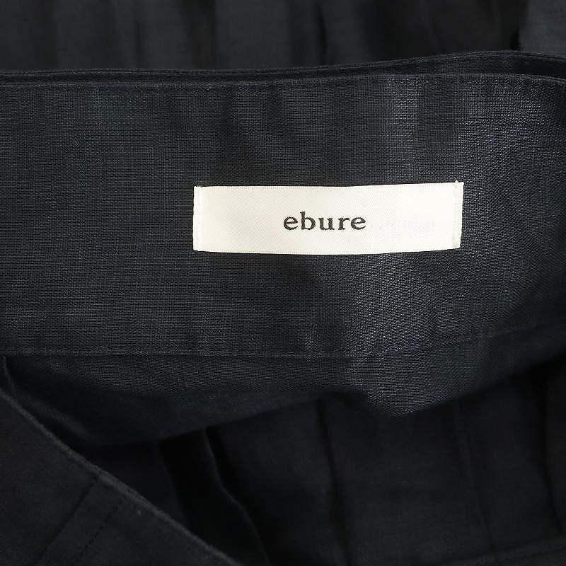 エブール ebure 24SS クリアリネン ベルテッドラップスカート