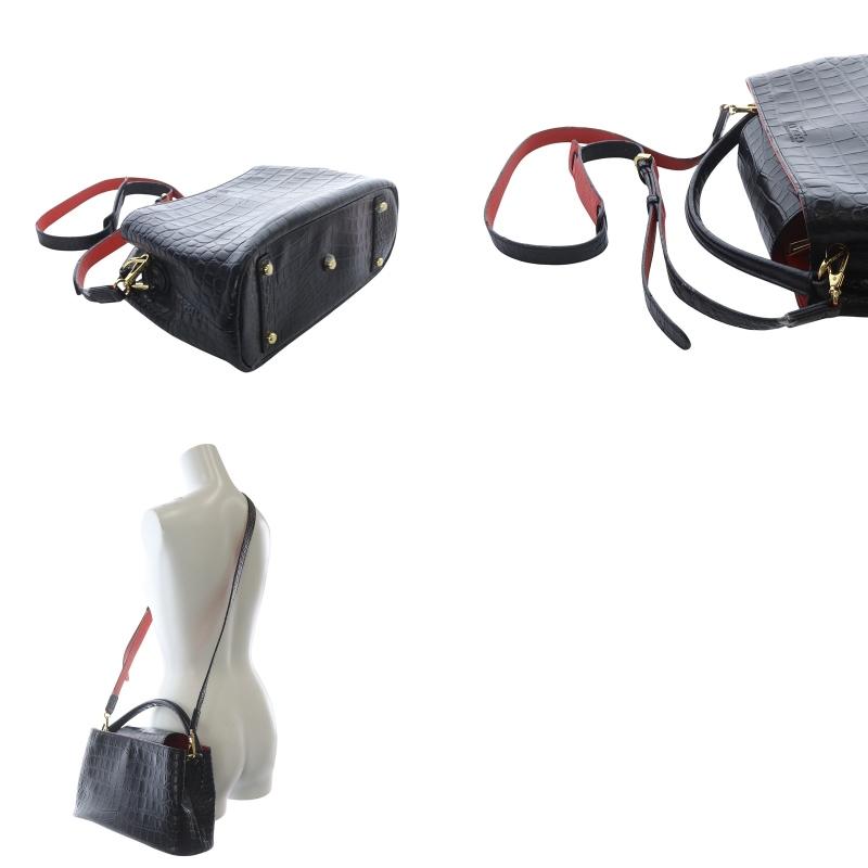 coco✳︎link　チャコール6本 COCOCELUX GOLD ﾍﾗｸﾚｽGOLDｼｭﾘﾝｸ 3WAY横長 ﾎﾟｼｪｯﾄﾊﾞｯｸﾞ