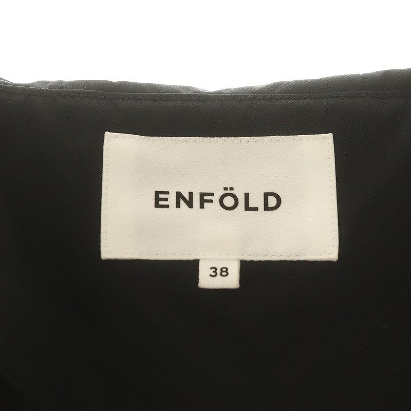 【中古】エンフォルド ENFOLD 25SS DICROS SOLO Twill フーデッドブルゾン ジャケット 38 黒 /MI ■OS レディース エンフォルド ENFOLD 25SS DICROS SOLO Twill フーデッドブルゾン