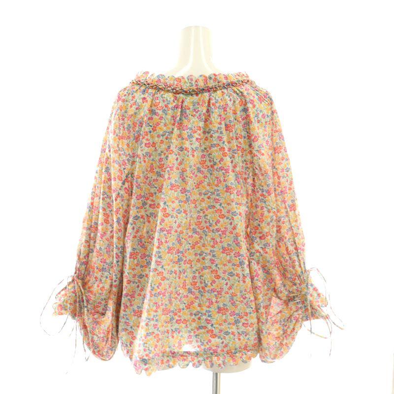 ホラーヴァキュイ 23SS IMANI ブラウス IENA取扱い 八分袖 花柄 ホラーヴァキュイ HORROR VACUI IENA取り扱い 23SS IMANI ブラウス