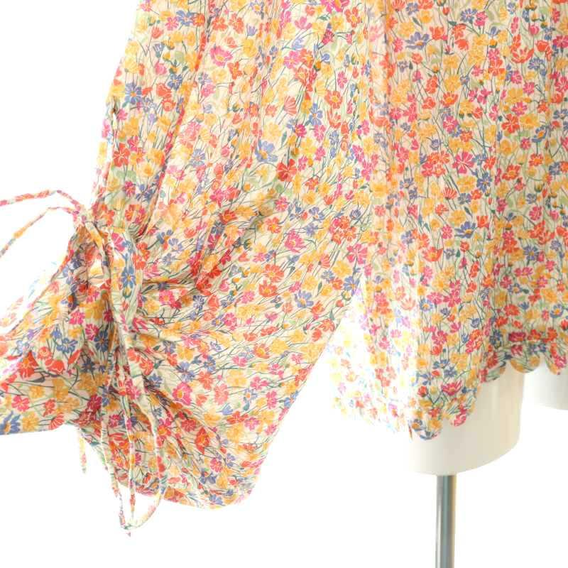 ホラーヴァキュイ 23SS IMANI ブラウス IENA取扱い 八分袖 花柄 ホラーヴァキュイ HORROR VACUI IENA取り扱い 23SS IMANI ブラウス