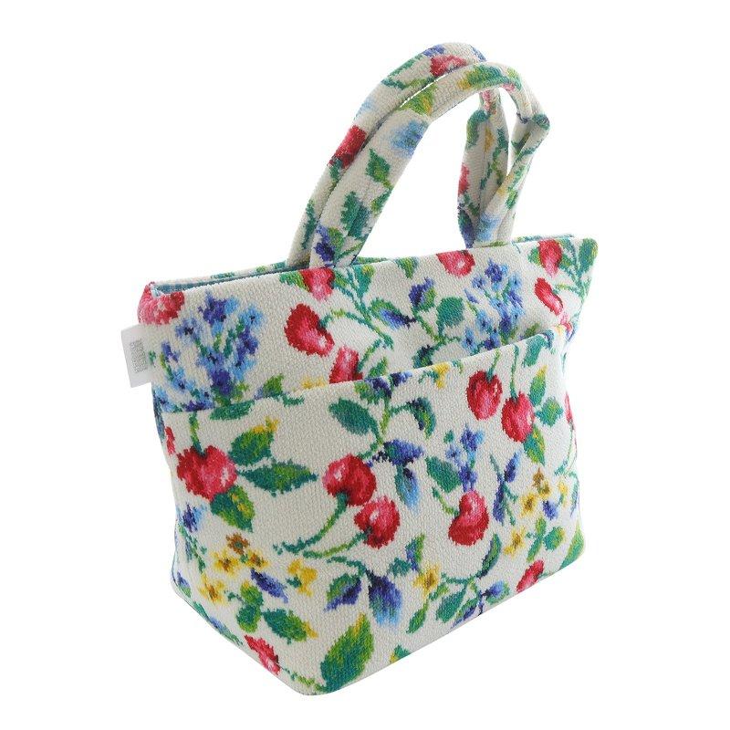 フェイラーチェリー柄トートバッグ