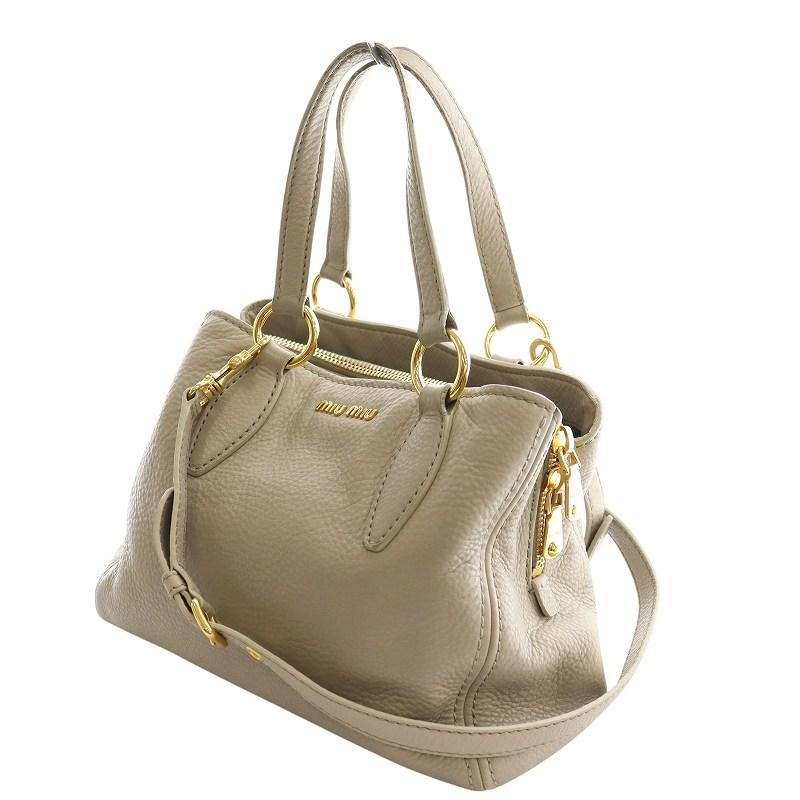 miu miu（ミュウミュウ） miumiu 2way トートバッグ ショルダー ロゴ