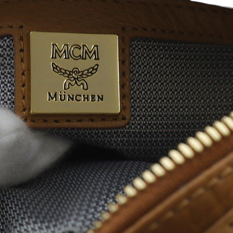 MCM ショルダーバッグ ヴィセトス 本革 茶 美品 レディース 斜め掛け エムシーエム MCM ショルダーバッグ ワンショルダー 斜め掛け クロス