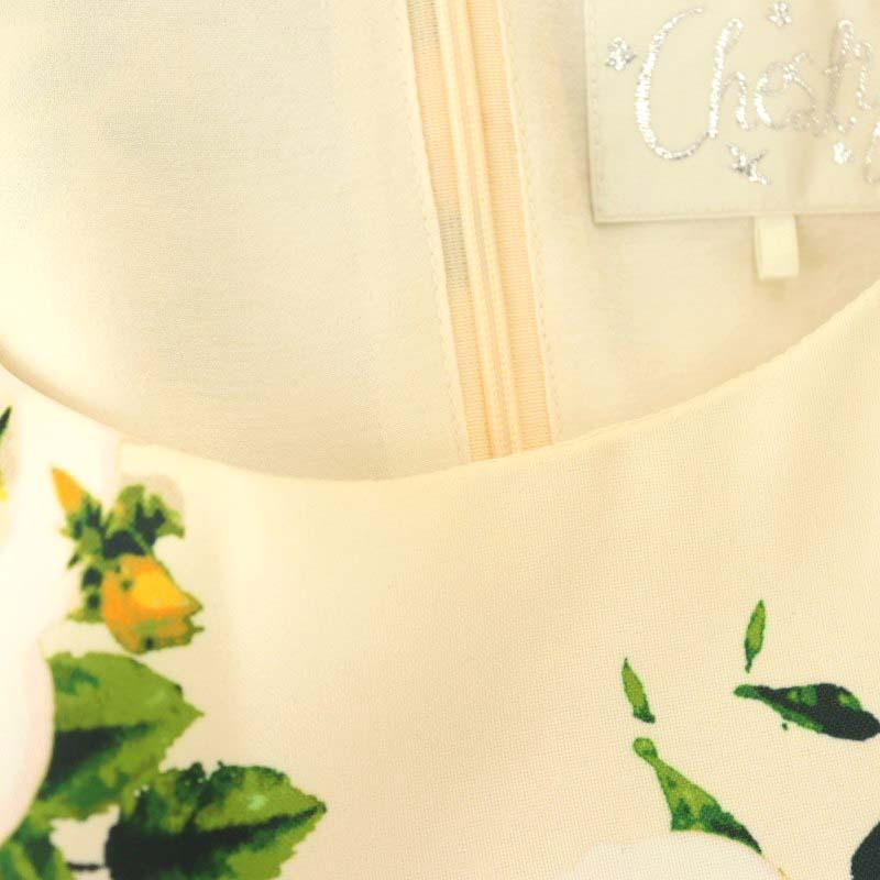 チェスティ Chesty カメリアワンピース ノースリーブ ロング 花