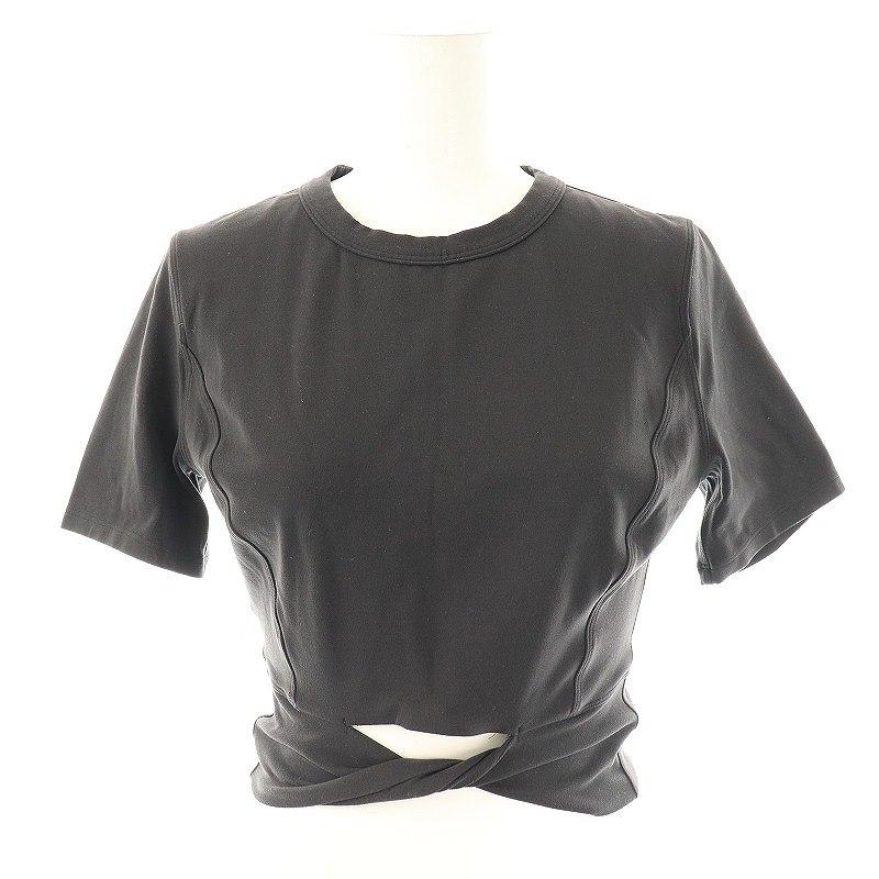 ルルレモン lululemon ツイストデザイン クロップドTシャツ カットソー