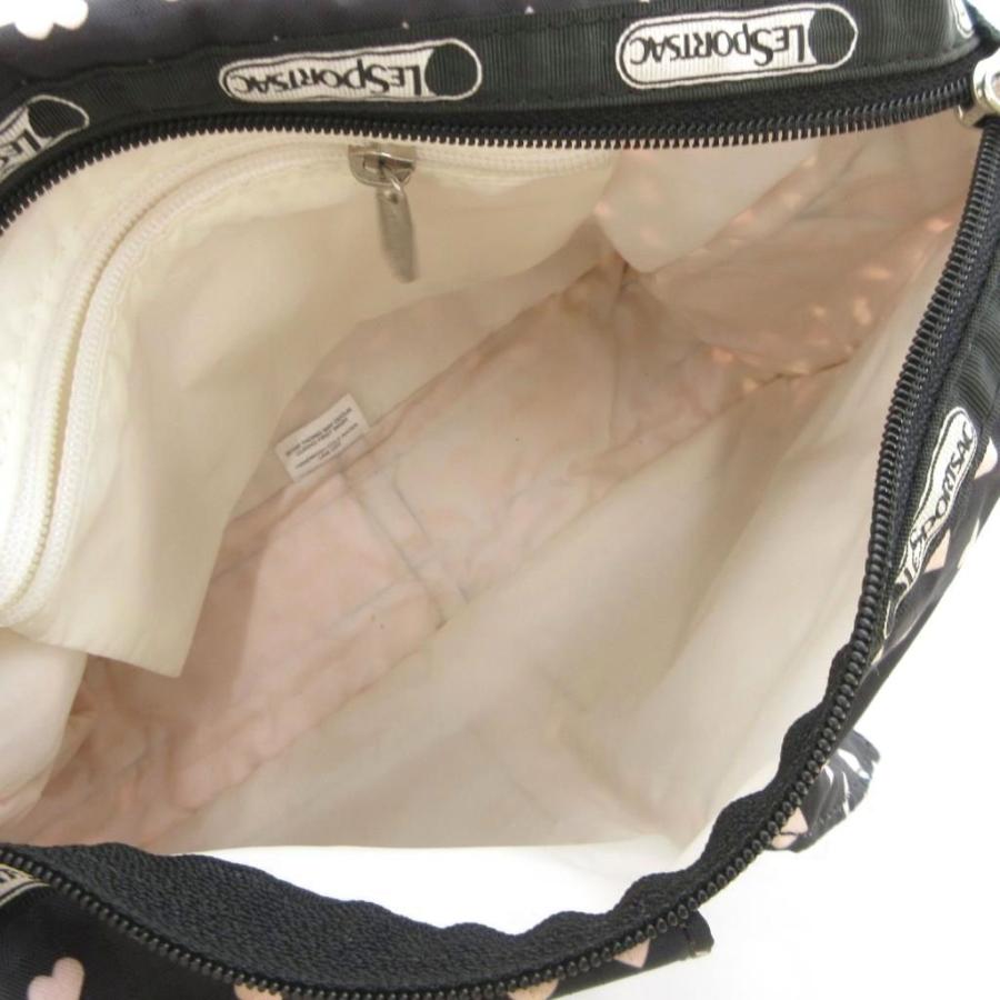 LeSportsac（レスポートサック） ショルダーバッグ ハート柄 総柄 黒