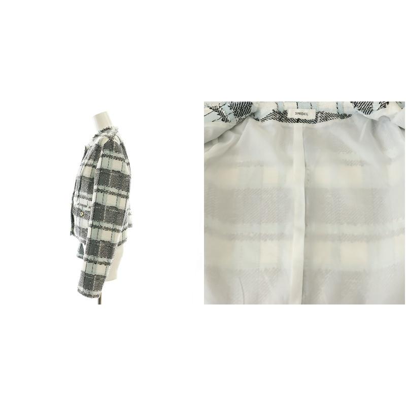 【新品タグ付き】SNIDEL　ツイード　セットアップ　ホワイト 新品タグ付き】SNIDEL ツイード セットアップ ホワイト