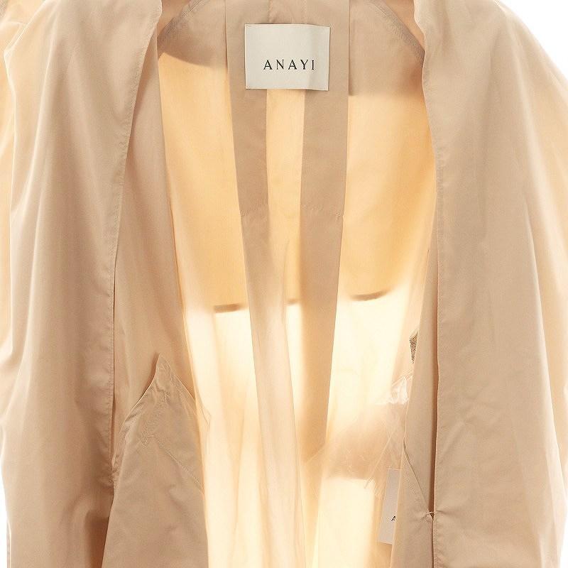 未使用品 アナイ ANAYI タフタ撥水加工トレンチコート スプリング