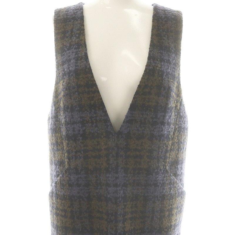 アナイ ANAYI 23AW ループチェックジャンパースカート ワンピース