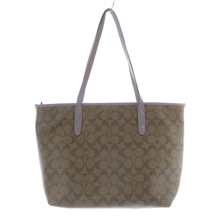 COACH（コーチ） シグネチャートートバッグ ハンドバッグ ロゴ 茶色 