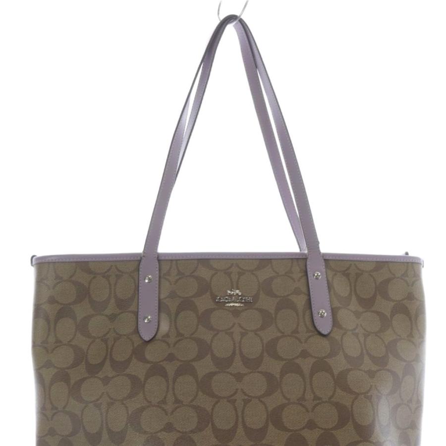 COACH（コーチ） シグネチャートートバッグ ハンドバッグ ロゴ 茶色 