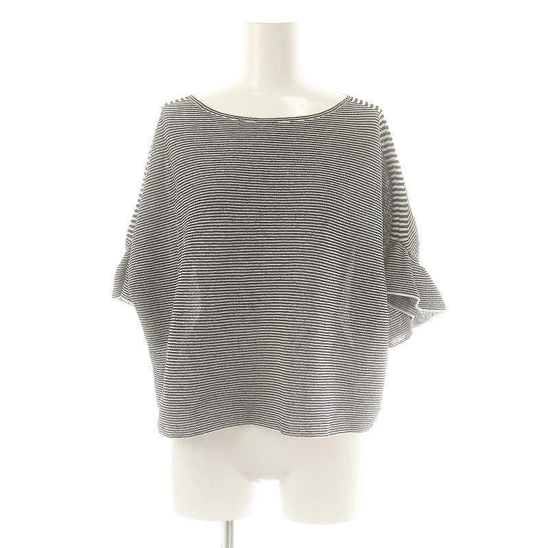 アナイ ANAYI 25SS 和紙ガーターフリル袖プルオーバー ニット
