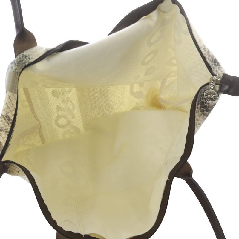 LONGCHAMP ロンシャン ルプリアージュ パイソン柄 トートバッグ