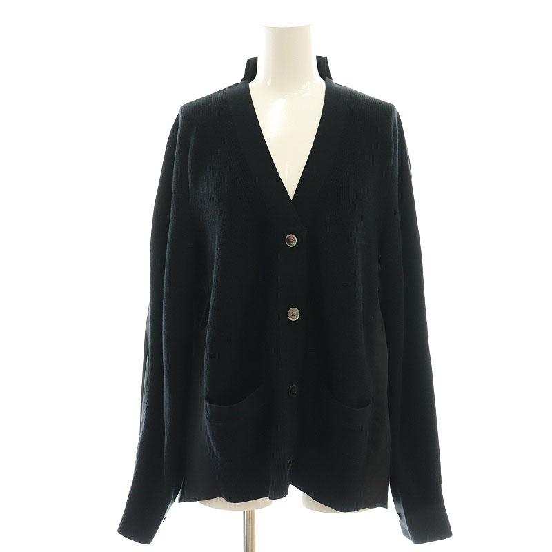 サカイ sacai SCW-013 ドッキング シャツカーディガン ニット 2 黒 /MI