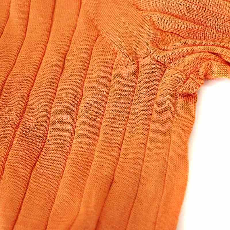 シクラス CYCLAS フード ジップカーディガン シルク S オレンジ /SS  