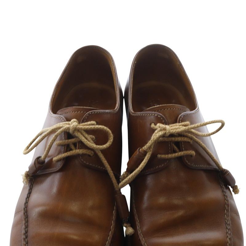 ステファノビ STEFANO BI レザーシューズ レースアップシューズ 7.5 茶  