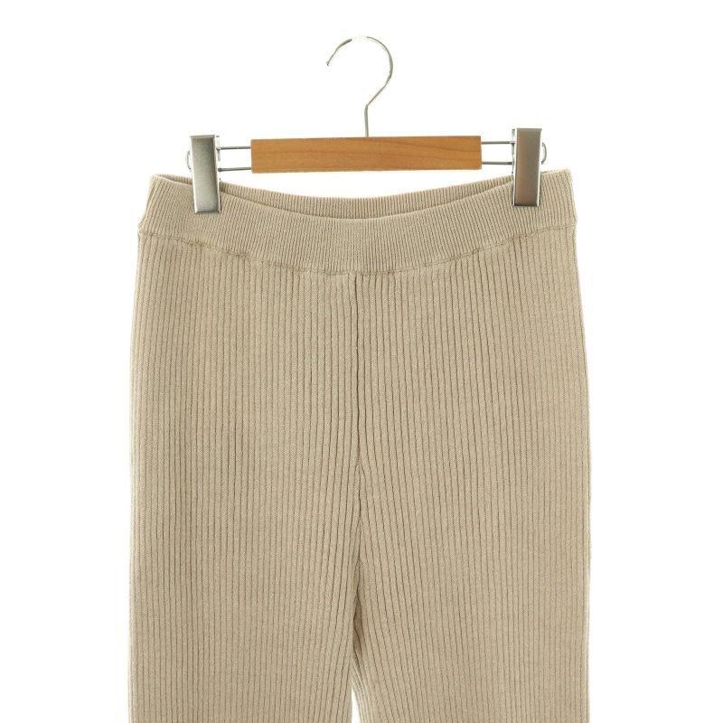 プラージュ Plage 25SS jazz linen rib パンツ リブ ニット ストレート