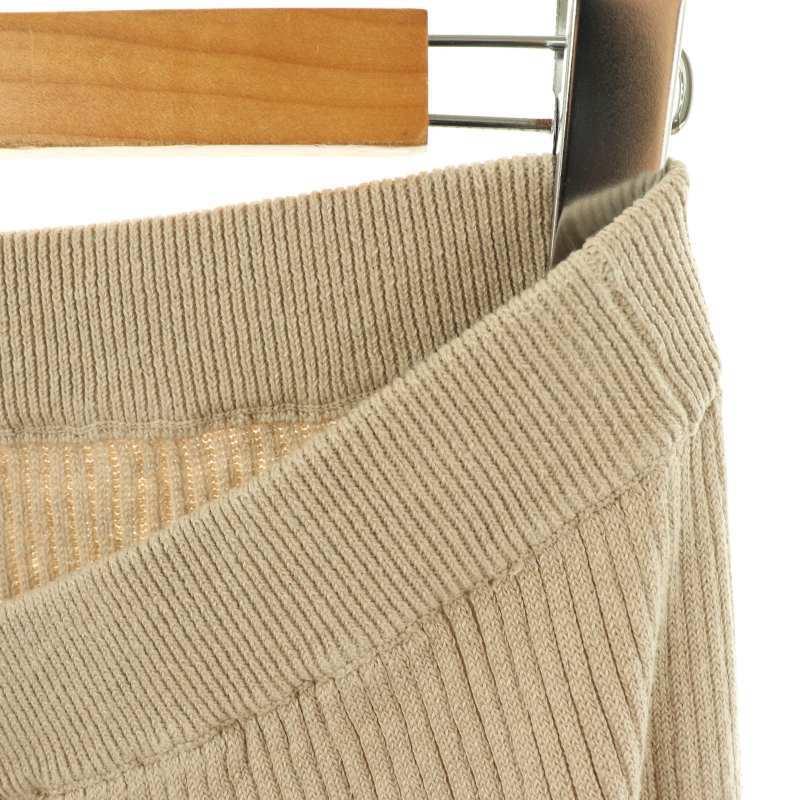 プラージュ Plage 25SS jazz linen rib パンツ リブ ニット ストレート