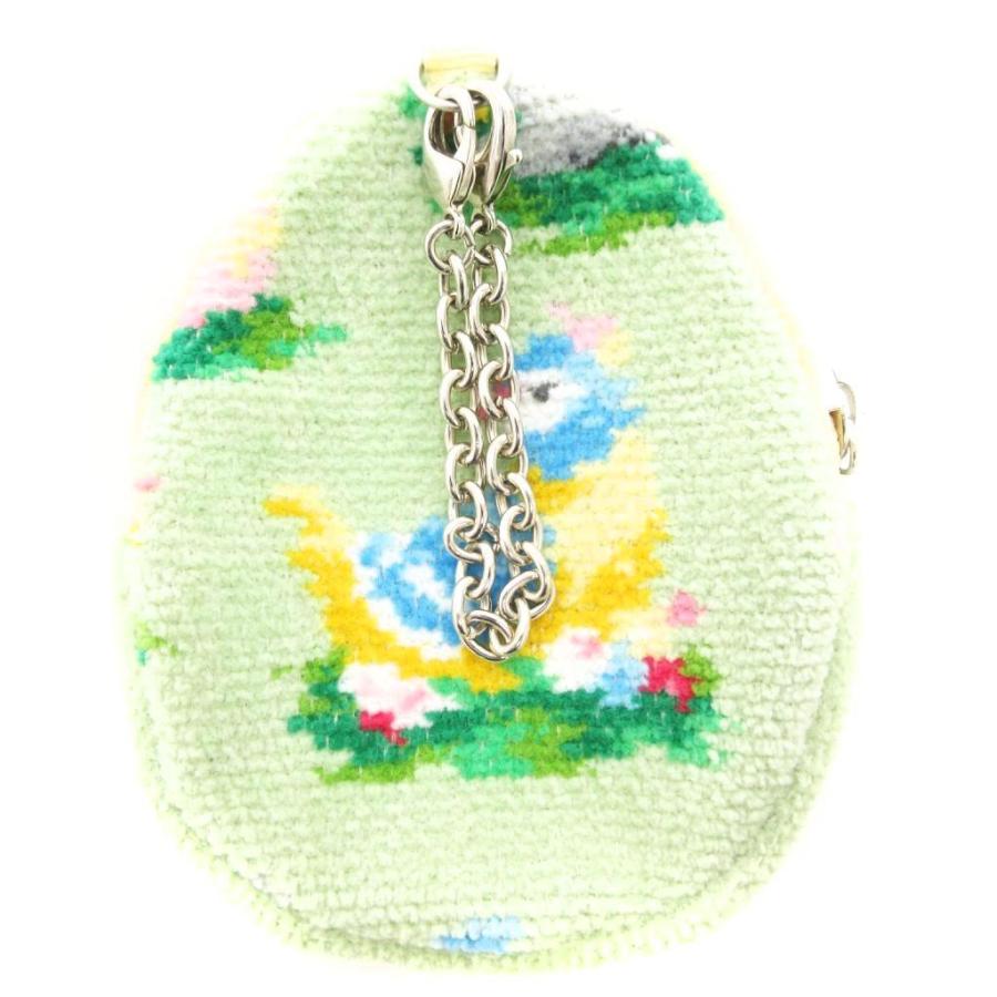 フェイラー FEILER 美品 ハッピーイースター チャームポーチ 花柄 