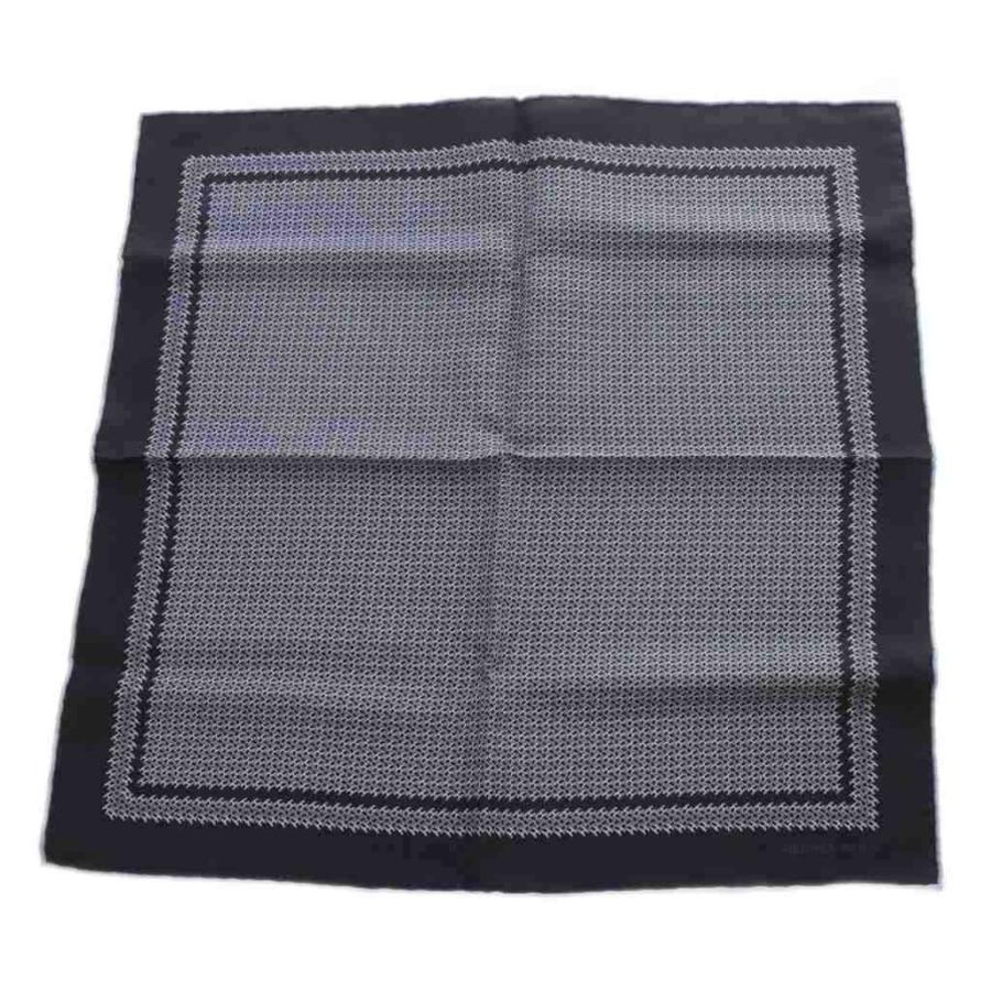 エルメス、ポケットチーフ、シルク HERMES（エルメス） ハンカチ ポケットチーフ H柄 シルク グレー