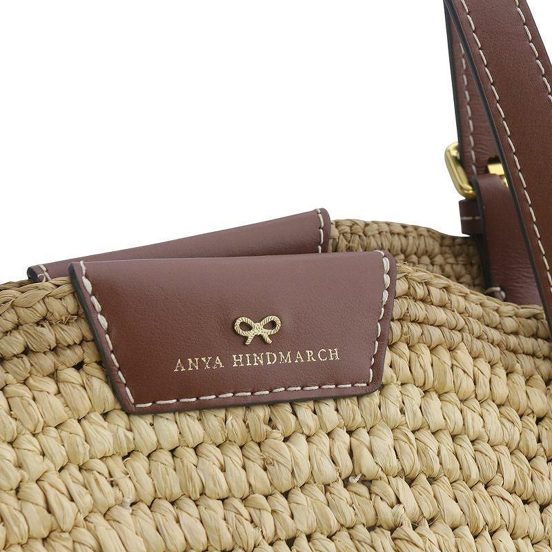 アニヤハインドマーチ ANYA HINDMARCH Raffia Round Bow Tote