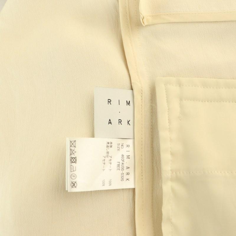 リムアーク rim.ark Satin 2pockets JK ジャケット F クリーム /DO