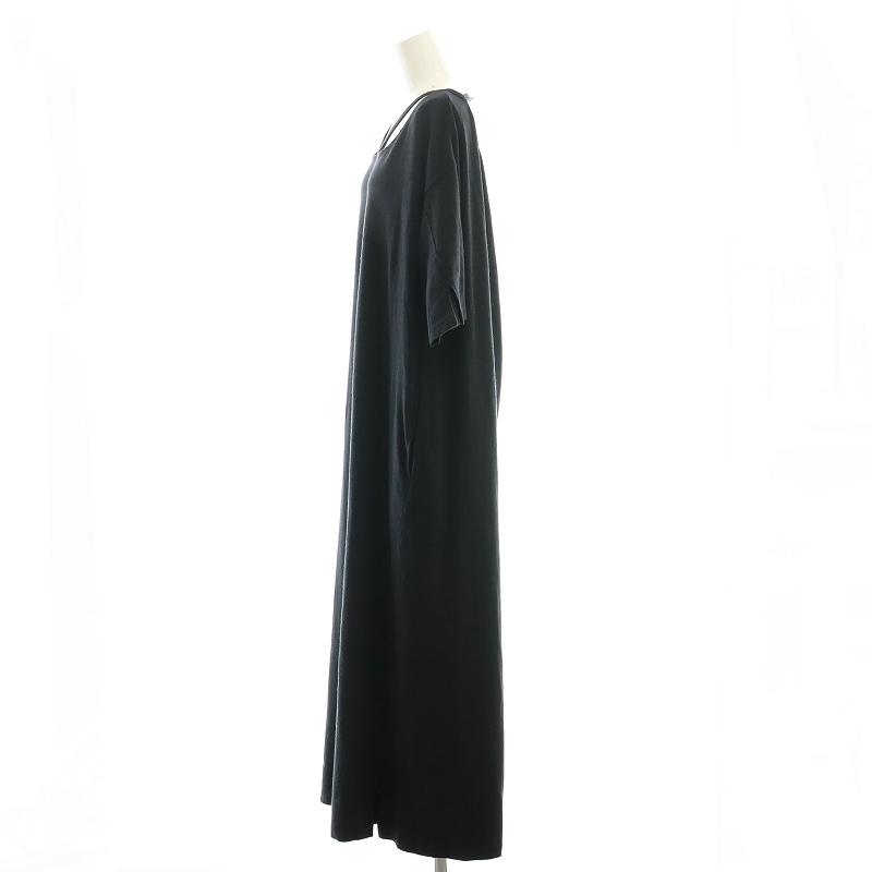 アールジュビリー R JUBILEE ジャージーロングワンピース 半袖 M