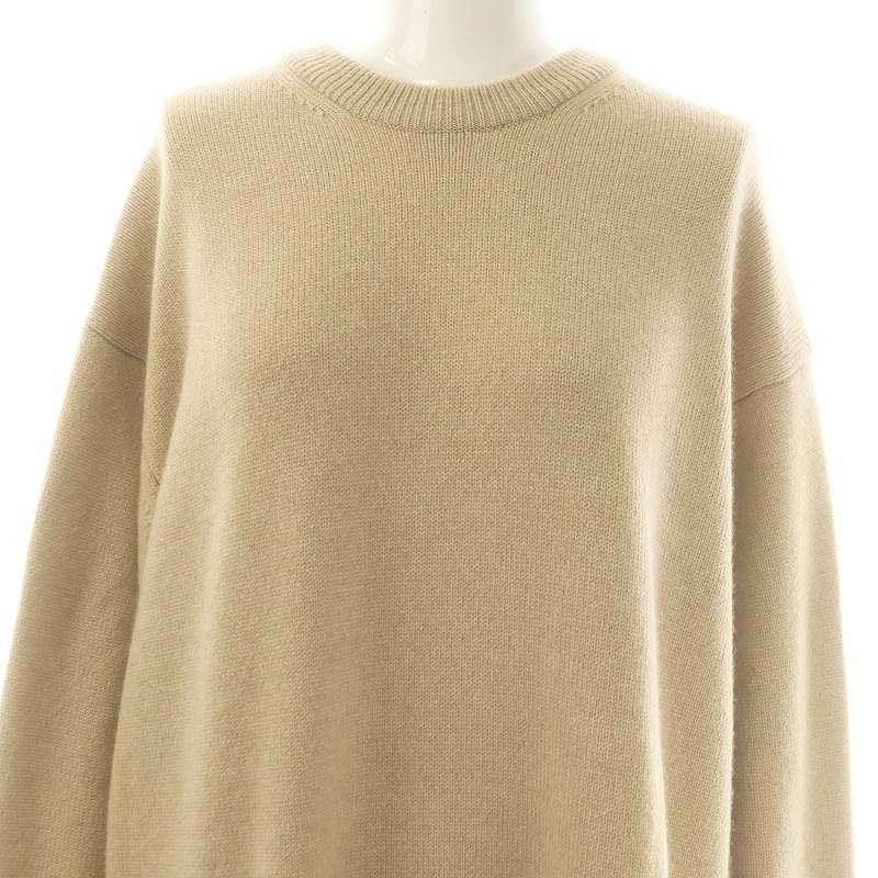 新品未使用！ロンハーマン別注 HERILL ラミーニット HERILL ラミーハイゲージ クルーネックニット(ベージュ)【ユニ