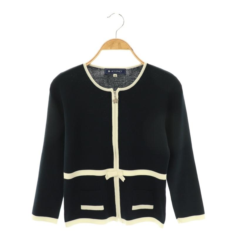 エムズグレイシー ブラックジップアップカーディガン エムズグレイシー