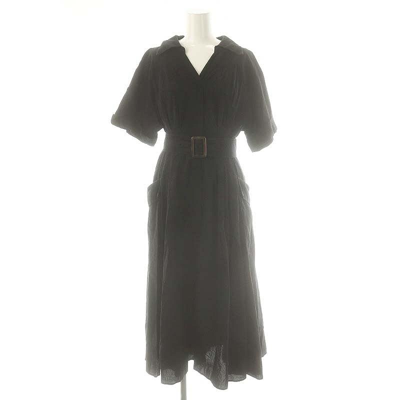 JUSGLITTY ワークタックワンピース クリーム Mサイズ 美品 ジャスグリッティー JUSGLITTY 23AW ワークタックワンピース ミモレ