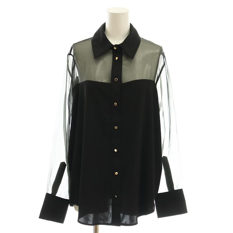 ＊2020SS＊ZARA コントラスト スリーブ トップス オーガンザ ZARA - ZARA コントラストスリーブトップスの通販 by m's shop｜ザラ