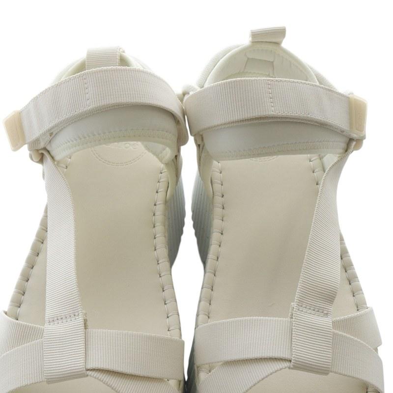 Chloe（クロエ） CHLOE Nama Beige Magic Tape ウェッジサンダル