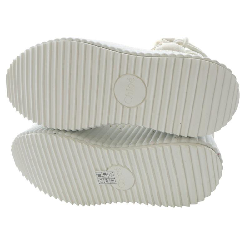 【中古】クロエ CHLOE Nama Beige Magic Tape ウェッジサンダル ストラップ 39 アイボリー /SR4 レディース Chloe（クロエ） CHLOE Nama Beige Magic Tape ウェッジサンダル