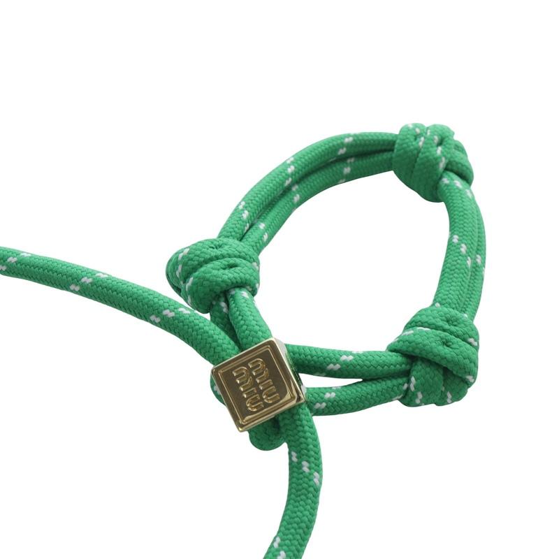 MiuMiu】ミュウミュウ コード＆ナイロン ブレスレット